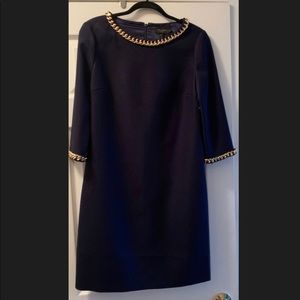 Ted Baker Dress - with gold chain trim